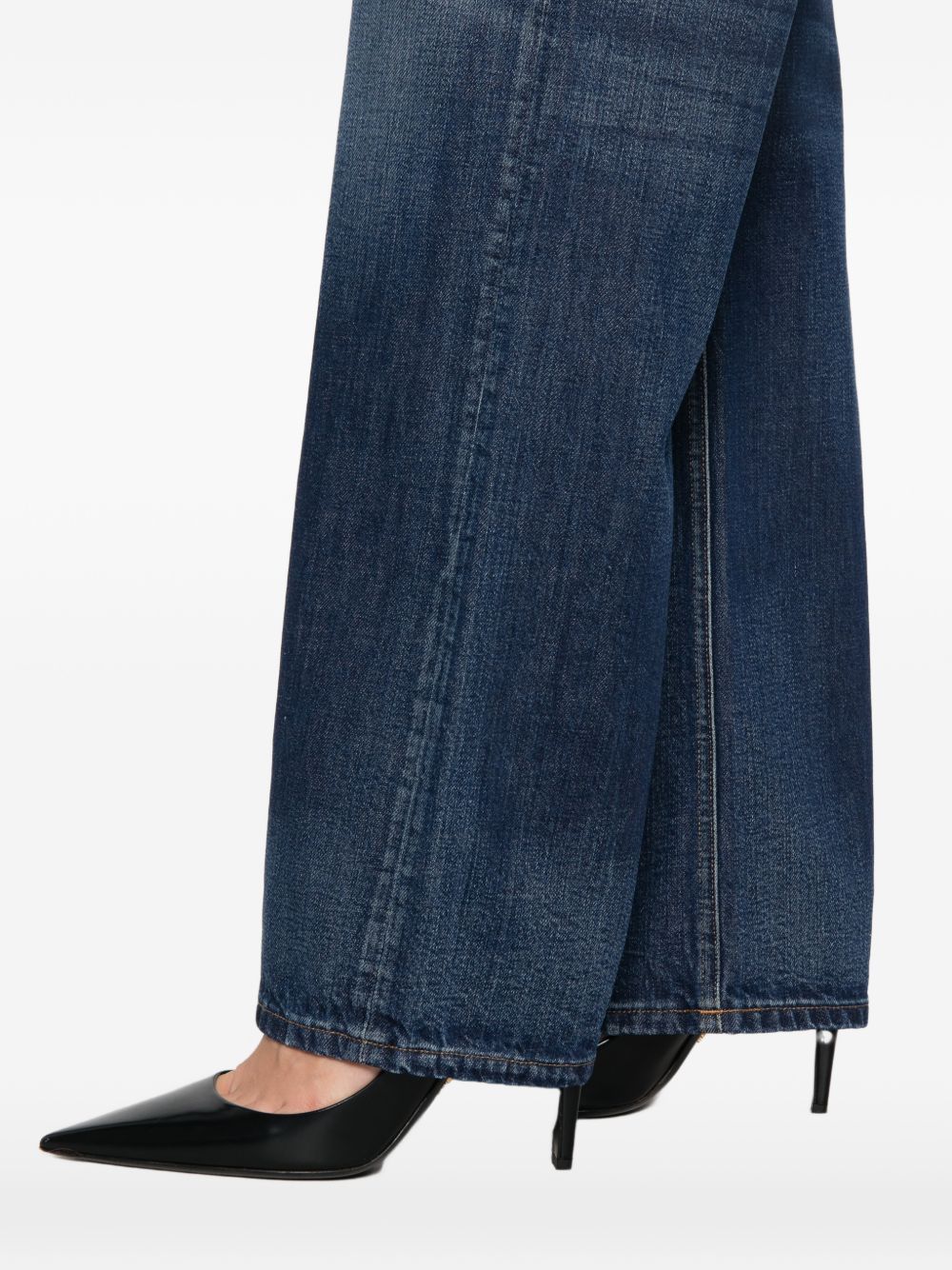 HAIKURE Jeans Korea Blu a Gamba Ampia
