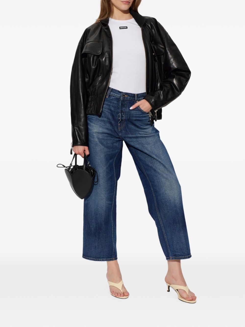 HAIKURE Jeans Betty boyfriend in denim blu navy