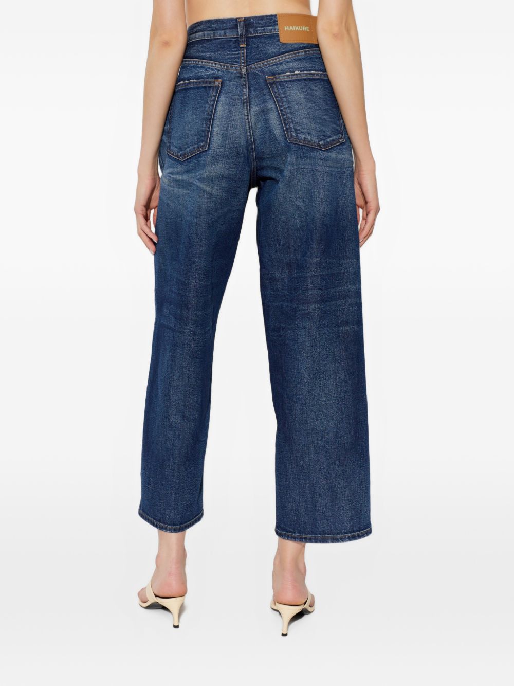 HAIKURE Jeans Betty boyfriend in denim blu navy
