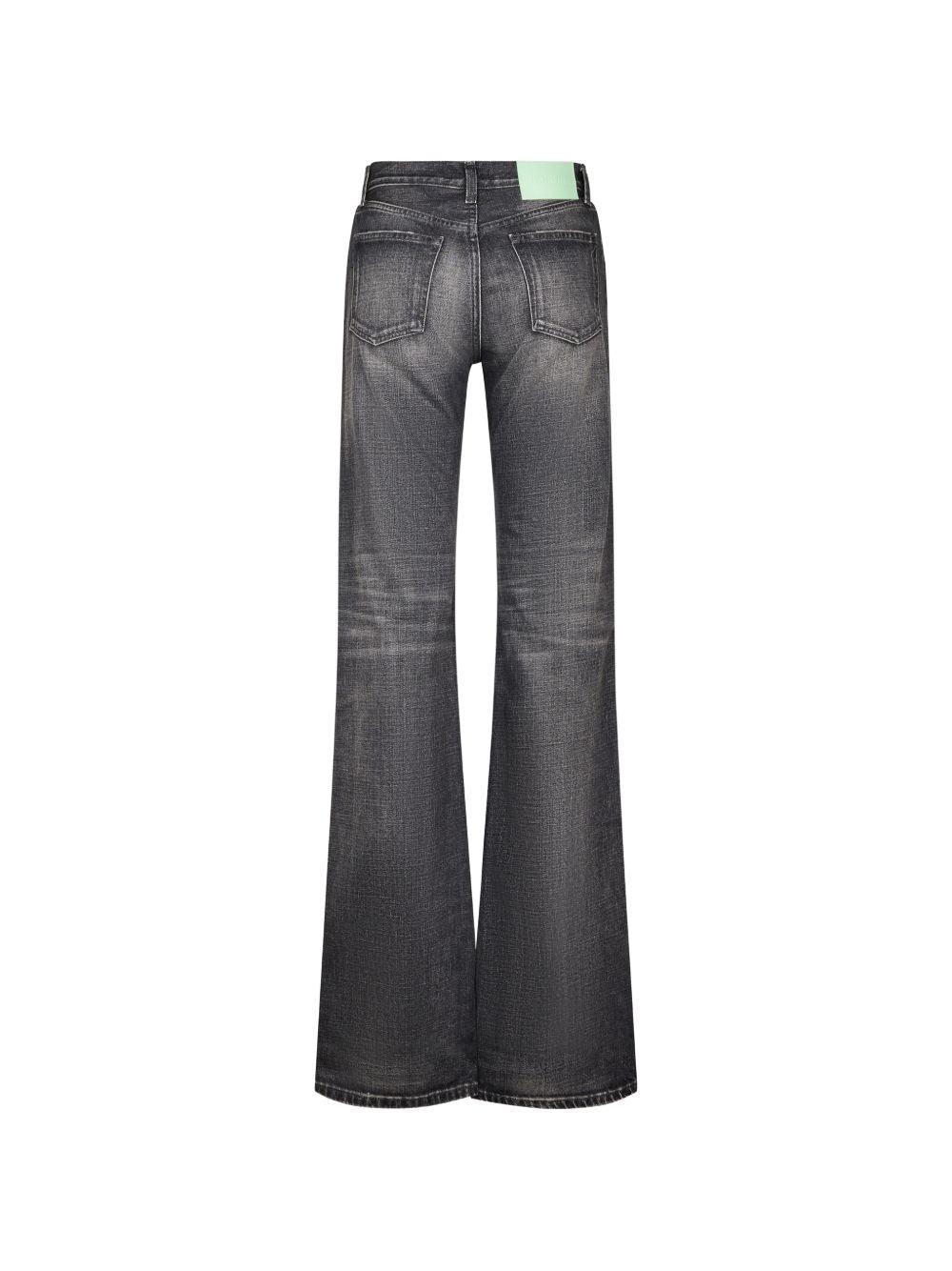 HAIKURE Jeans straight leg a vita alta in puro cotone