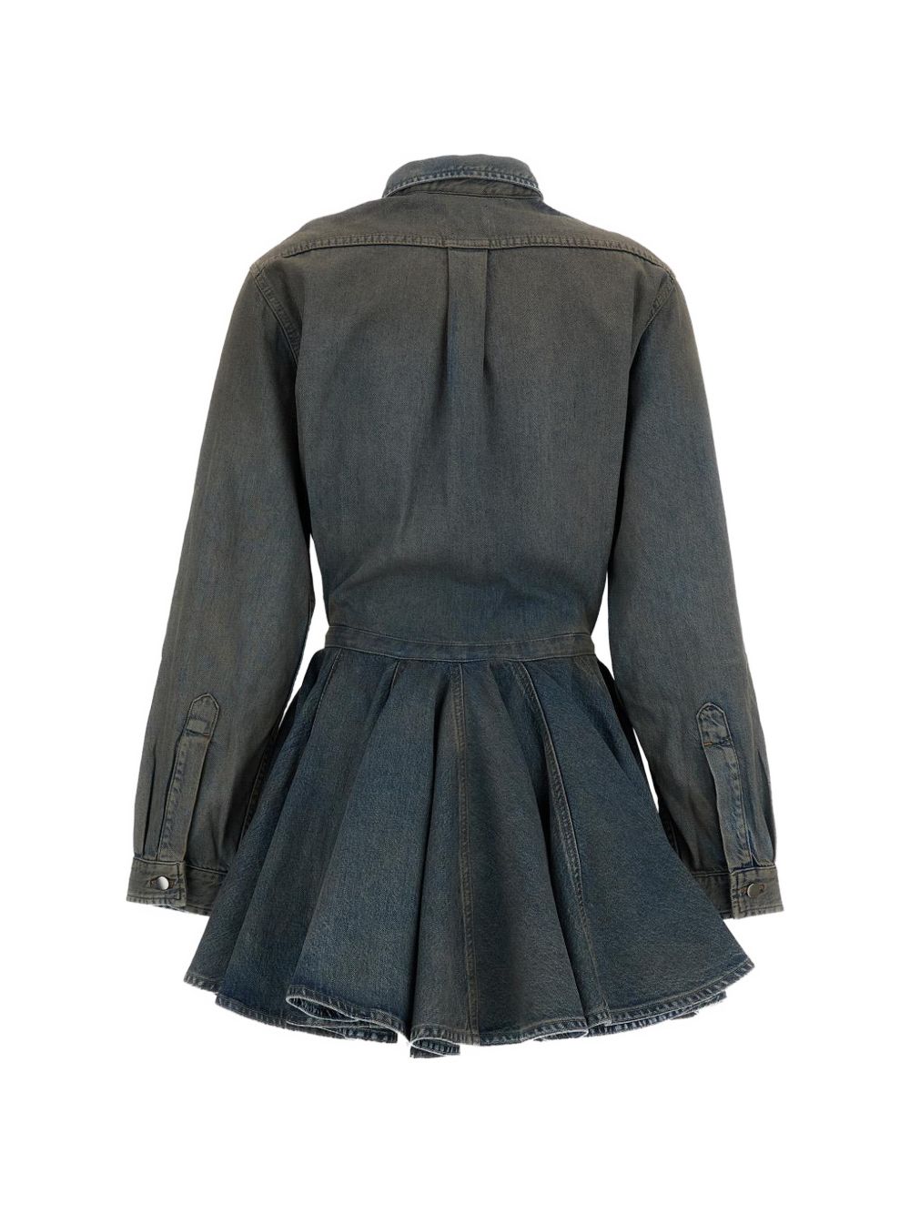 HAIKURE Mini abito chemisier Shila in denim Ziggy Blue