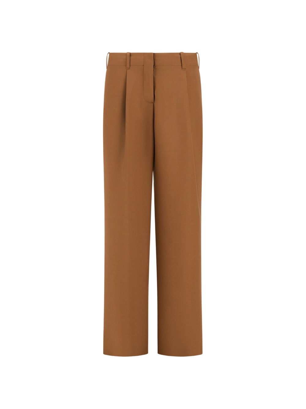 HERNO Pantaloni eleganti marroni con pinces frontali