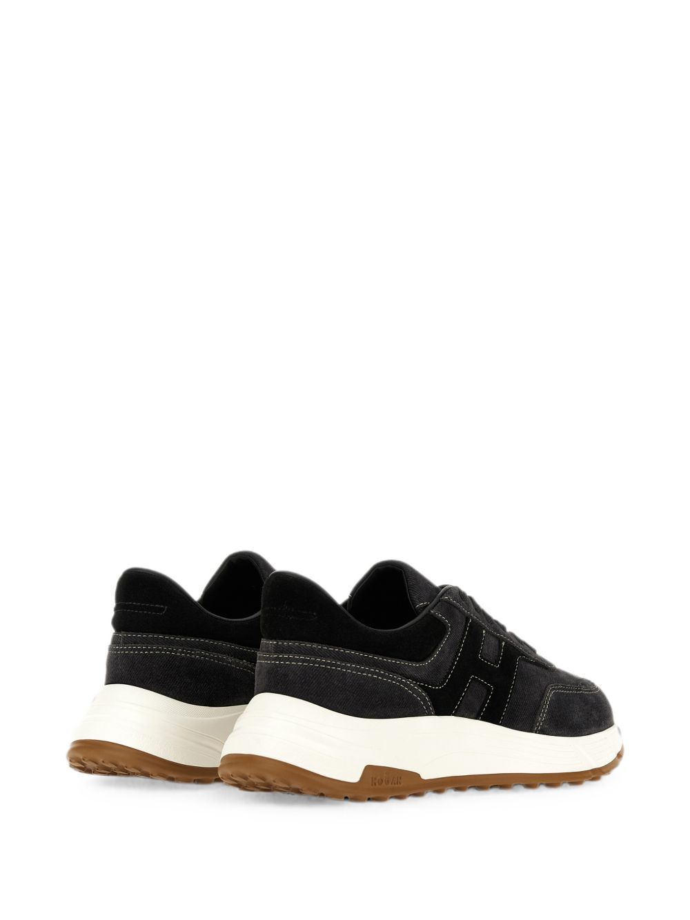 HOGAN Sneakers blu multilayer in suede