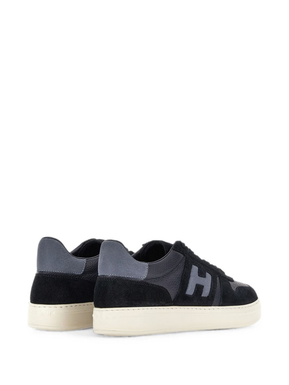 HOGAN Sneakers blu con dettagli in suede e patch logo