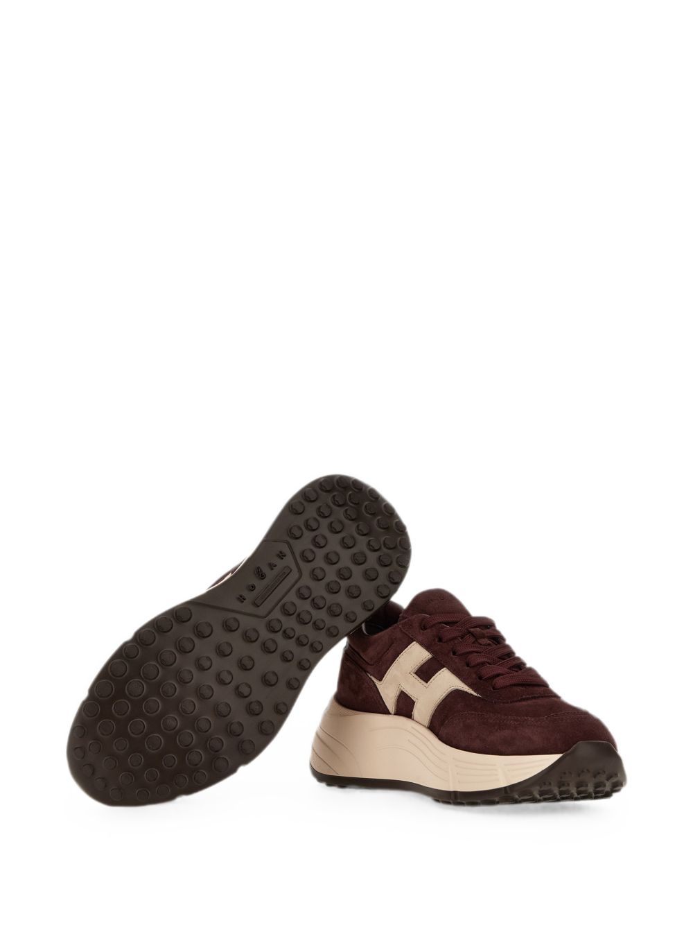 HOGAN Sneakers bordeaux in suede