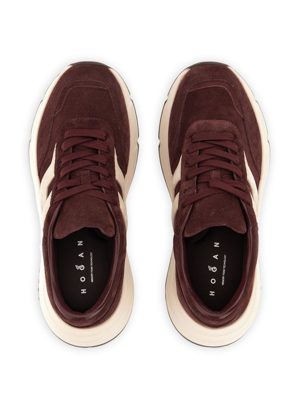 HOGAN Sneakers bordeaux in suede