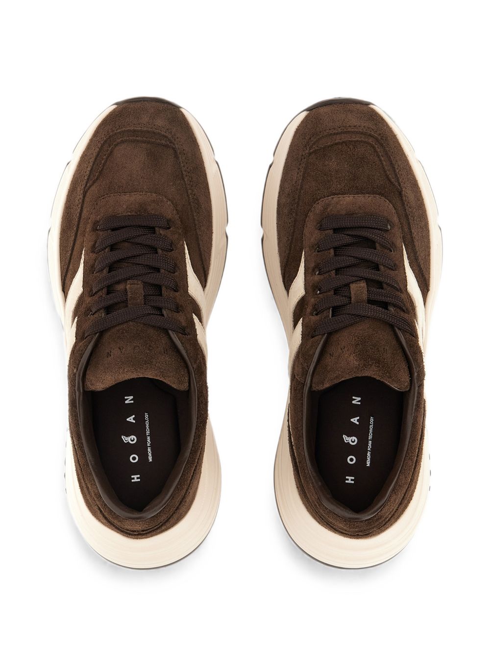 HOGAN Sneakers marroni in suede