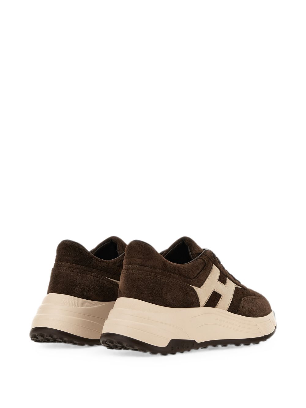 HOGAN Sneakers marroni in suede