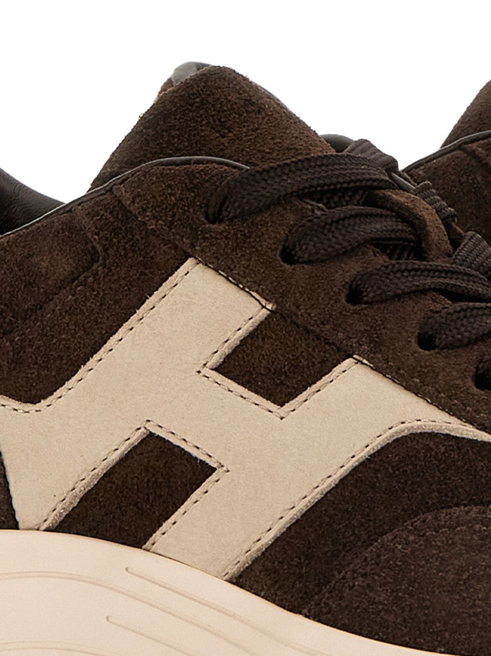HOGAN Sneakers marroni in suede