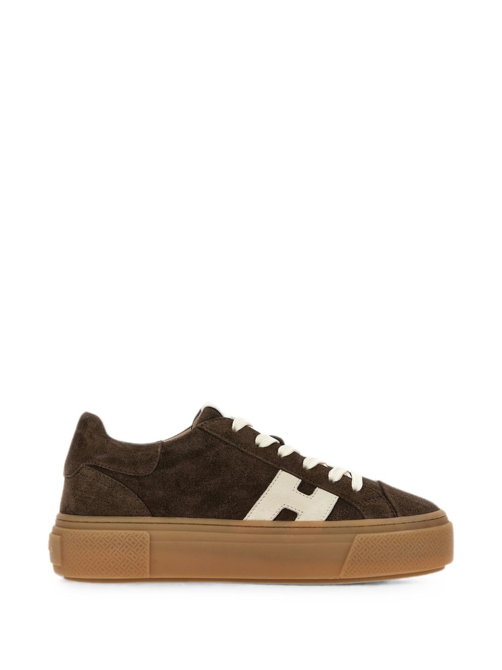 HOGAN Sneakers in pelle e suede marrone