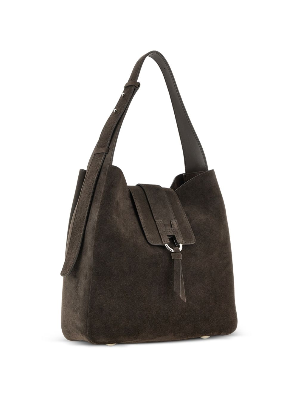 HOGAN Borsa UGM in suede marrone scuro