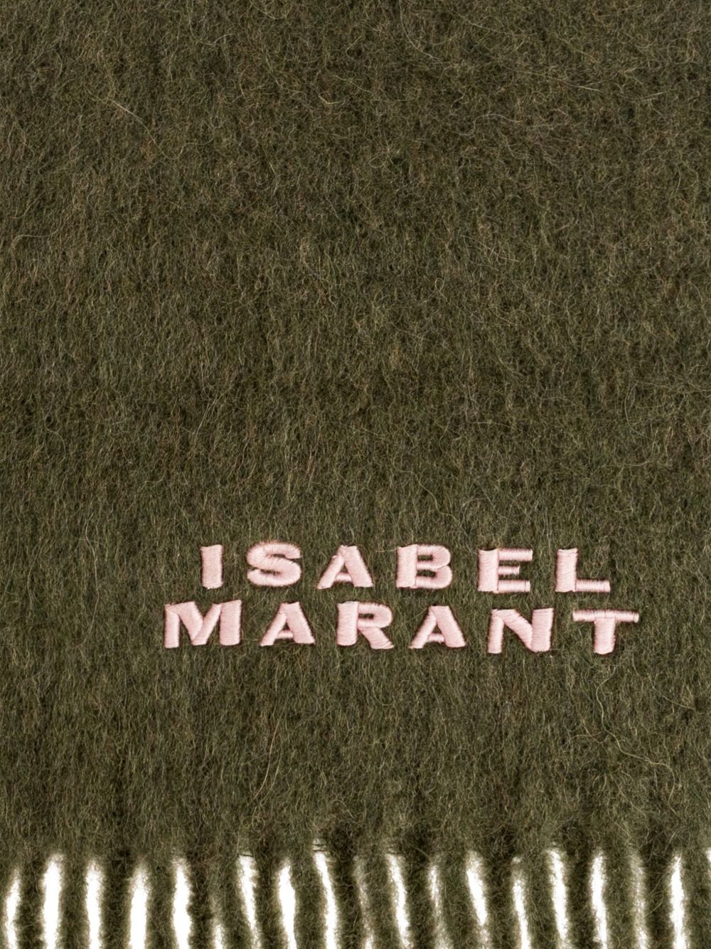 ISABEL MARANT Scarf with fringes and logo