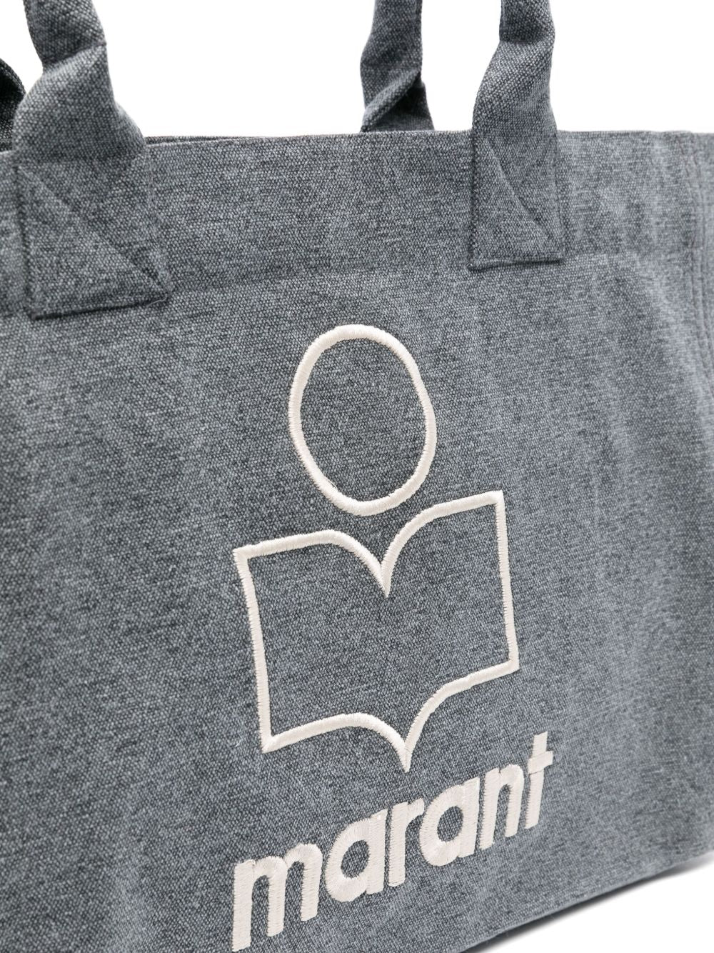 ISABEL MARANT Tote bag Yenky Zipped grigia in cotone