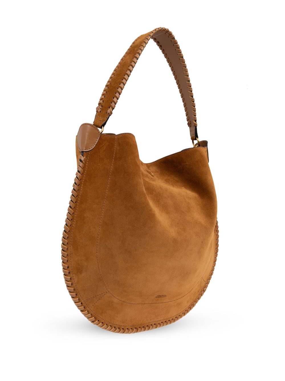 ISABEL MARANT Borsa Oskan Hobo Soft in pelle di vitello scamosciata intrecciata