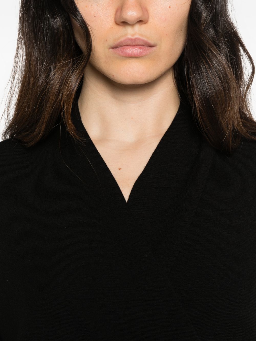 IVORY PARIS Maglia nera in lana merino