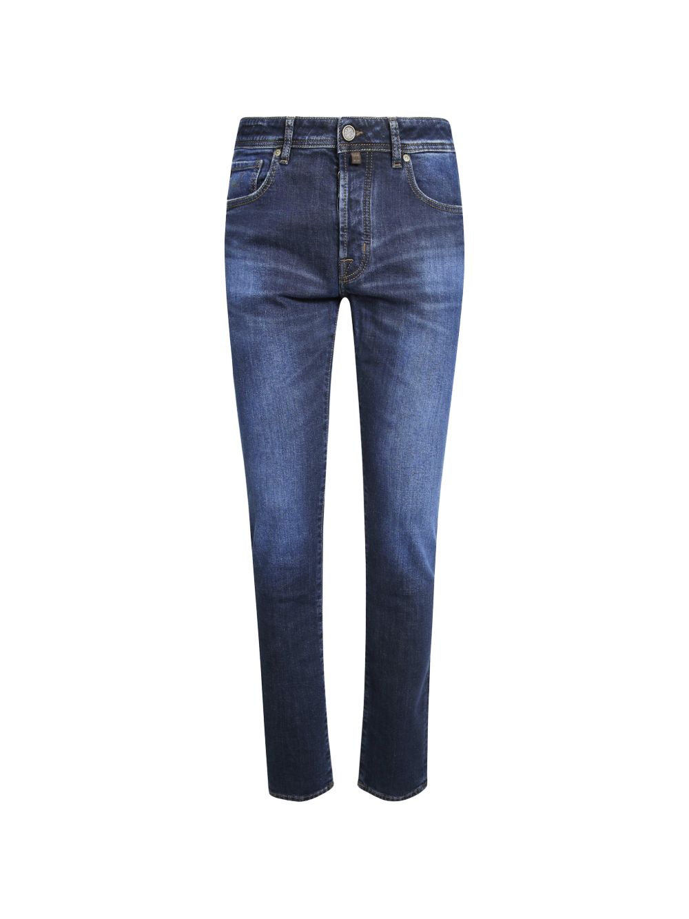 JACOB COHEN Jeans blu scuro con effetto wash firmati