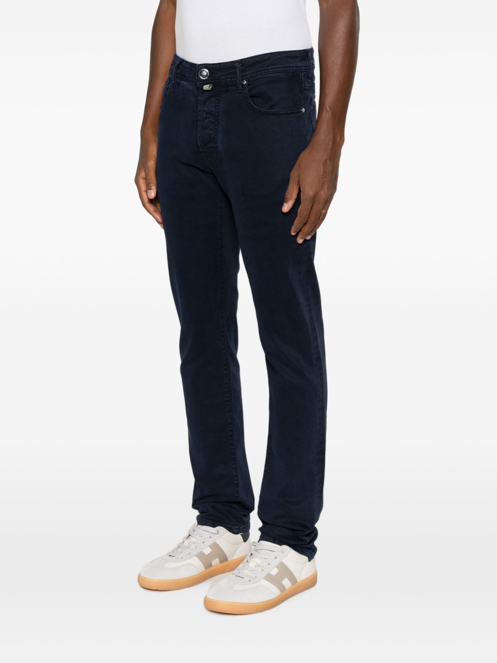 JACOB COHEN Pantaloni casual blu navy da uomo