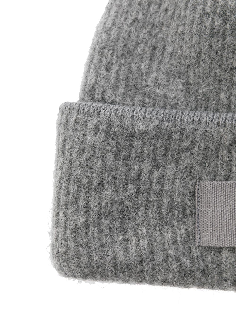 JACQUEMUS Berretto Le Bonnet Gros Grain in misto alpaca grigio