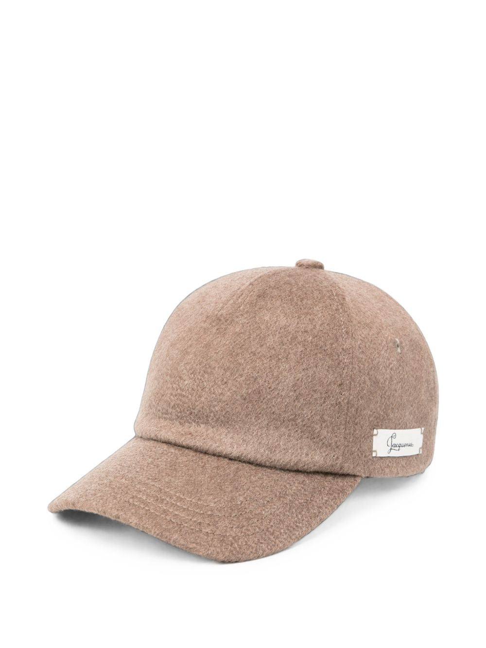 JACQUEMUS Cappello da baseball in cotone beige La Casquette Cavallo