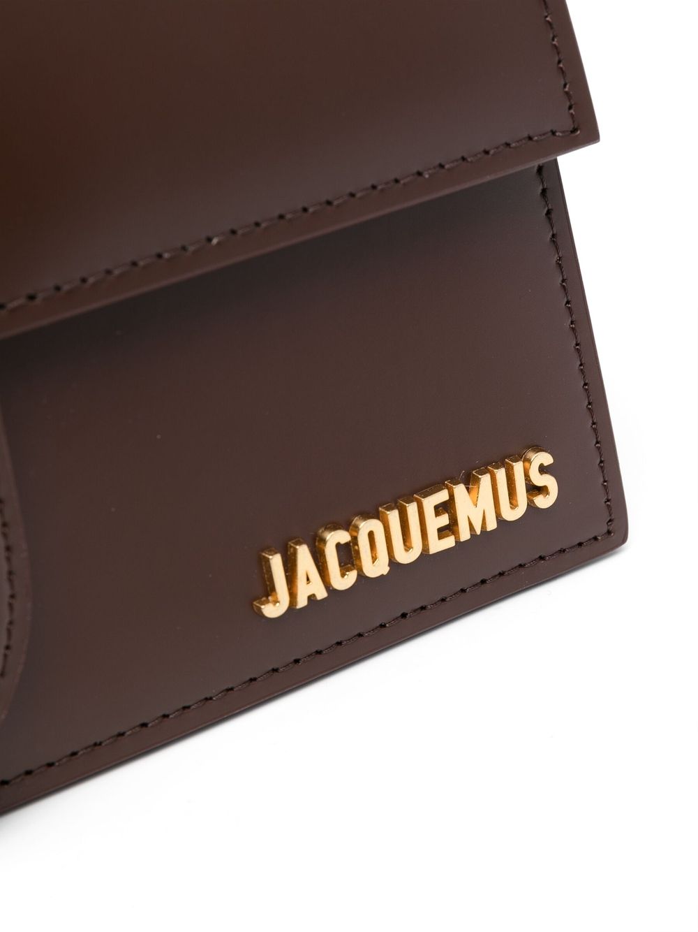 JACQUEMUS Borsa Le Grand Bambino in pelle marrone