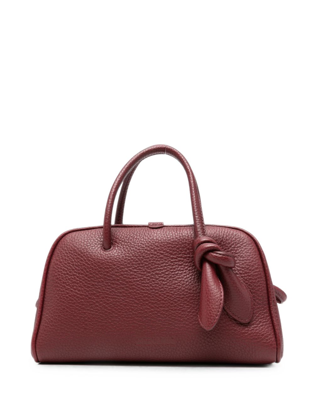 JACQUEMUS Borsa Le Petit Turismo bordeaux in pelle