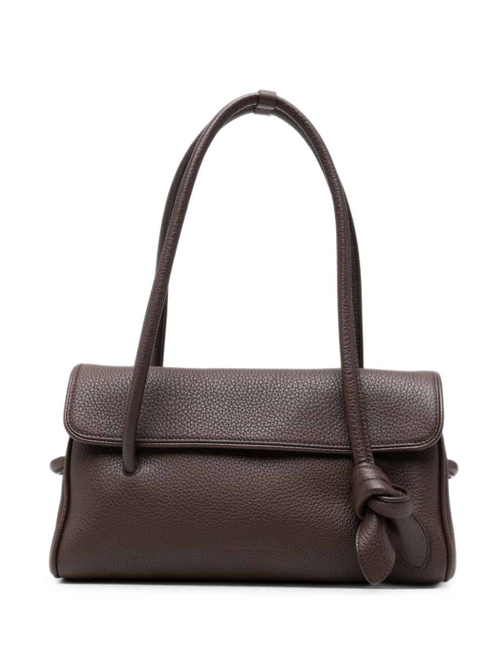 JACQUEMUS Borsa Turismo Long in pelle martellata marrone