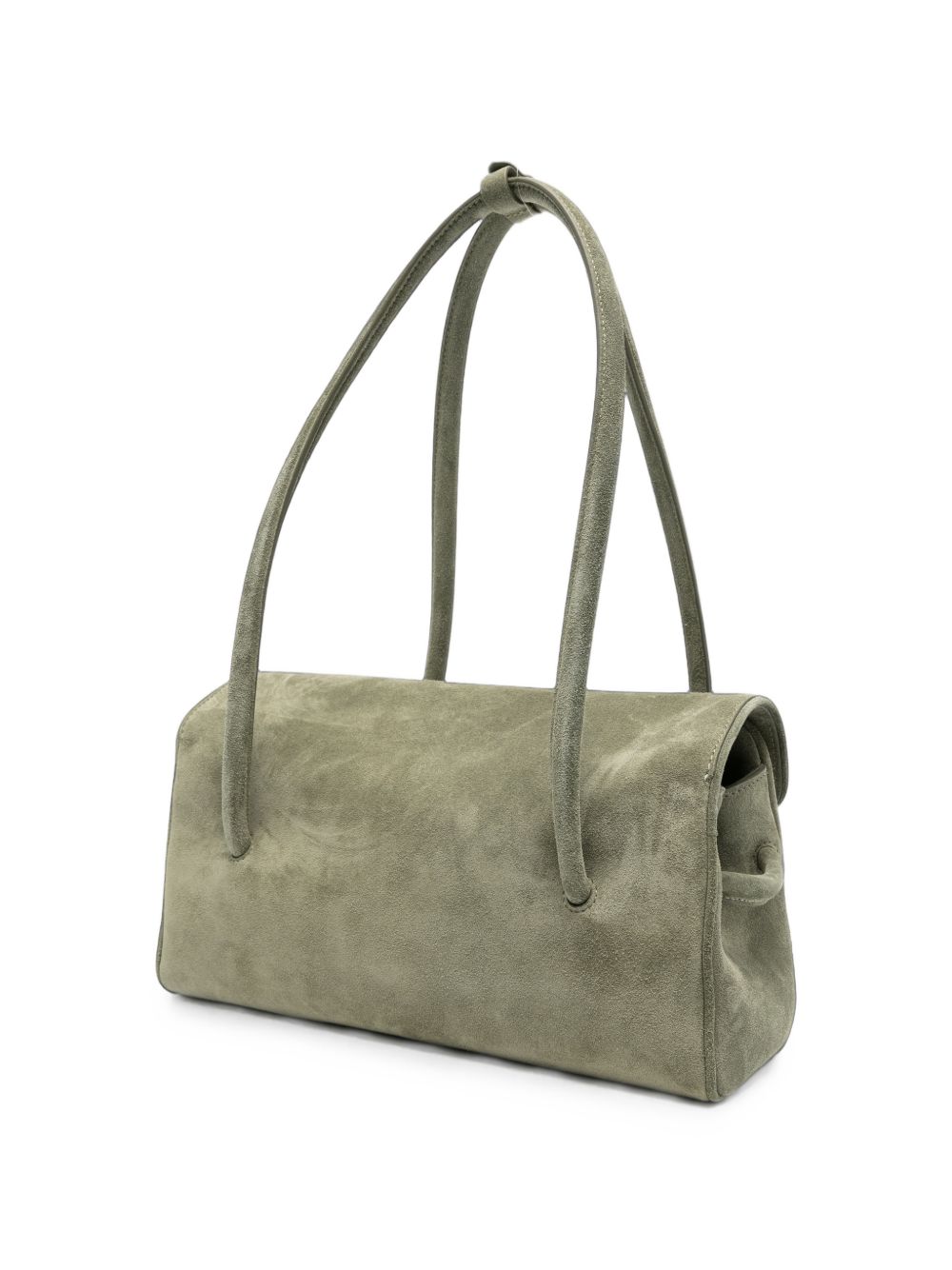 JACQUEMUS Borsa Turismo Long in pelle scamosciata verde