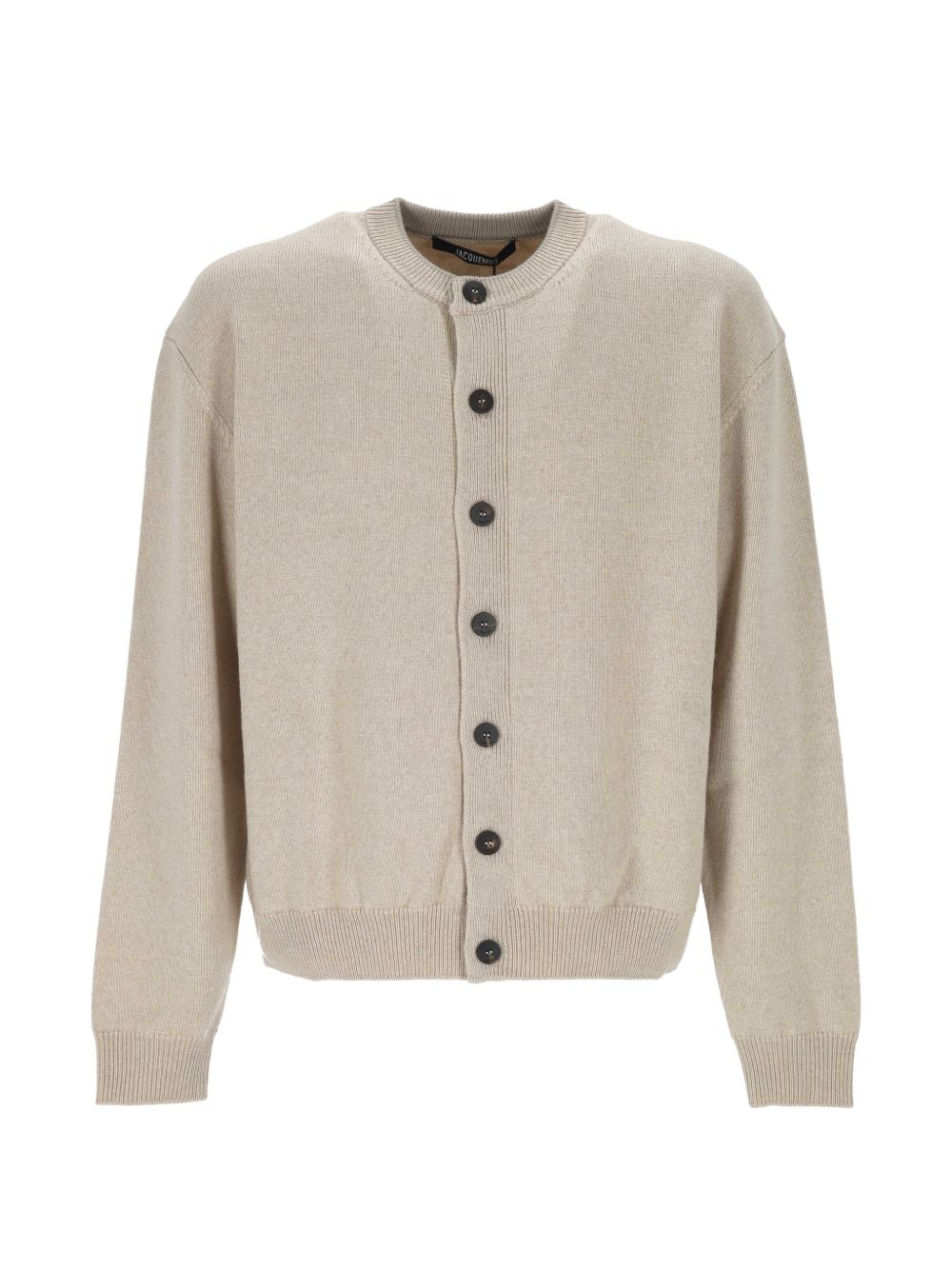 JACQUEMUS Cardigan Moulin in Lana Merino Beige