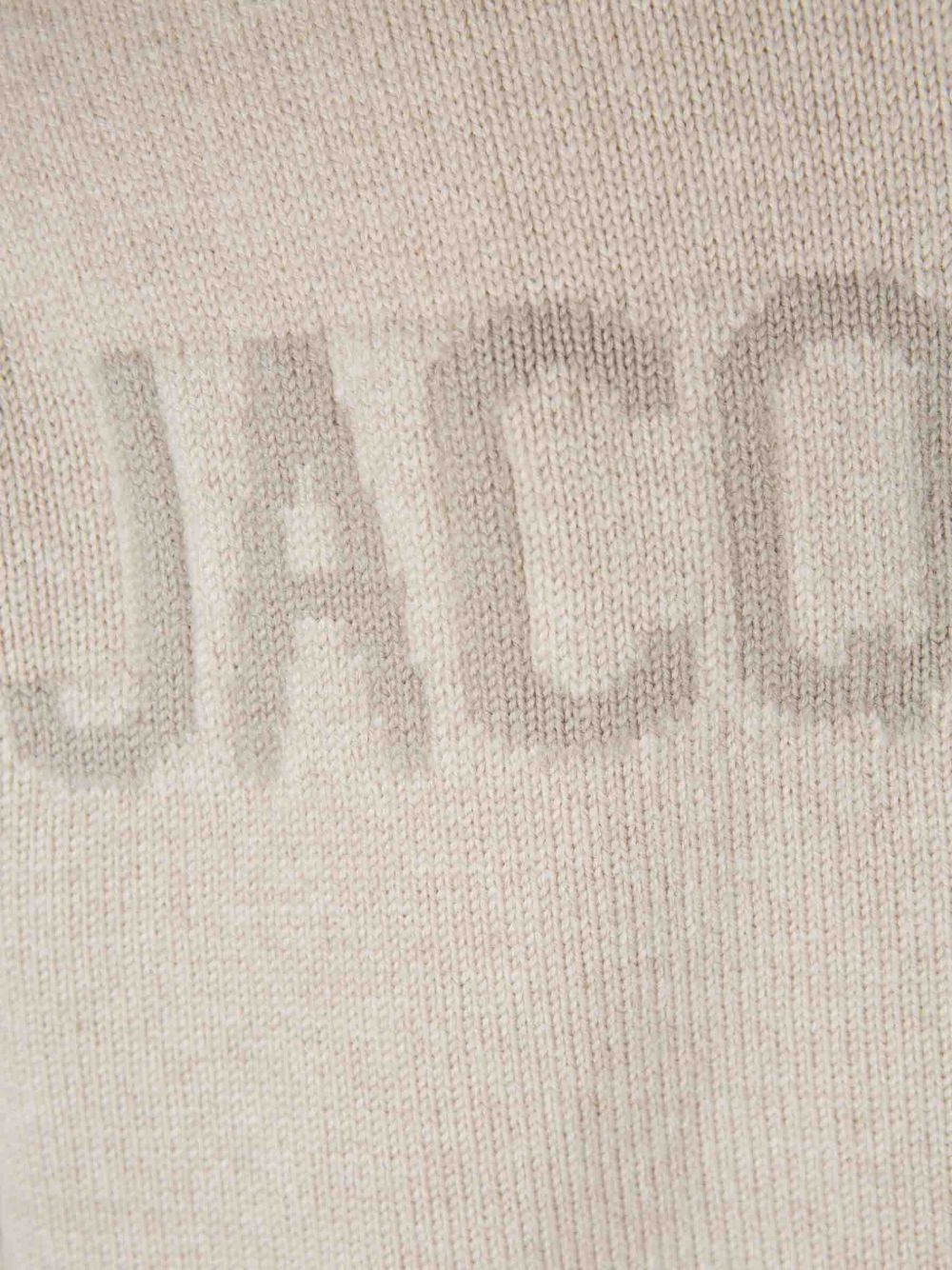JACQUEMUS Cardigan Moulin in lana merino beige chiaro