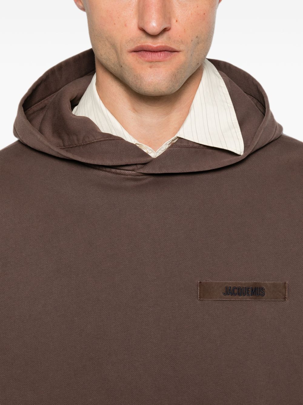JACQUEMUS Felpa con cappuccio Gros Grain