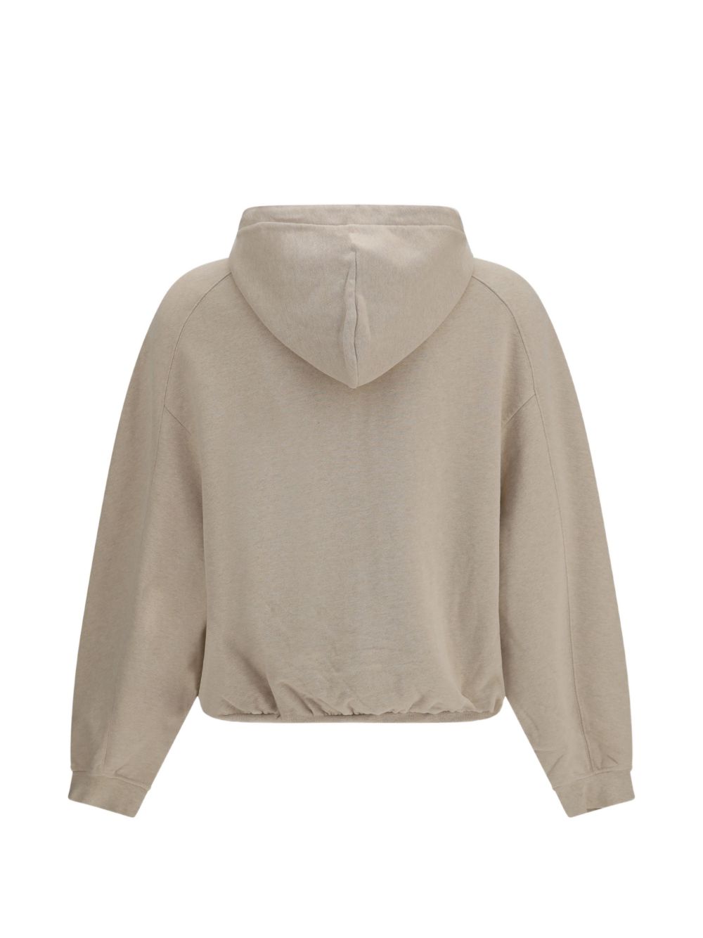 JACQUEMUS Felpa con cappuccio Le Hoodie Montaigne in cotone beige