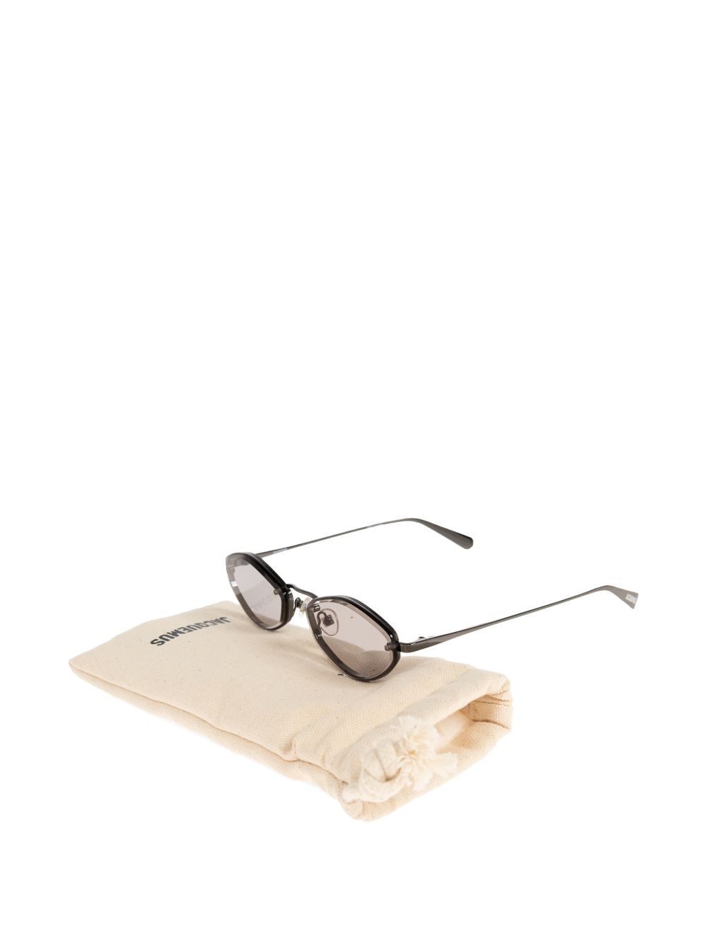 JACQUEMUS Occhiali da sole Bellini in acciaio con lenti smoke