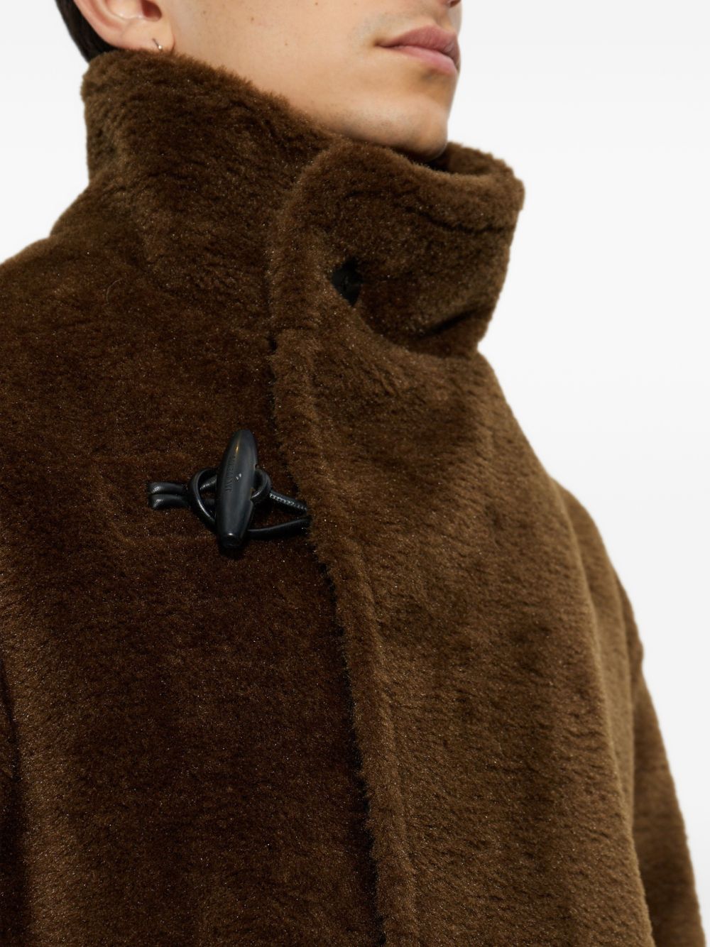 JACQUEMUS Giacca Le Blouson Fernando marrone a collo alto