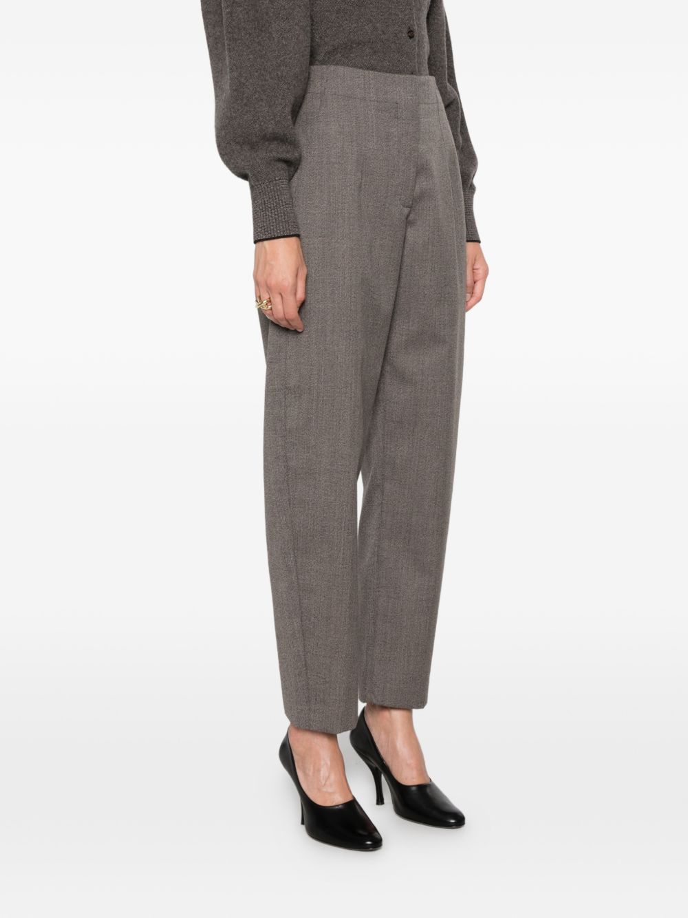 JACQUEMUS Pantaloni Città in cotone tortora