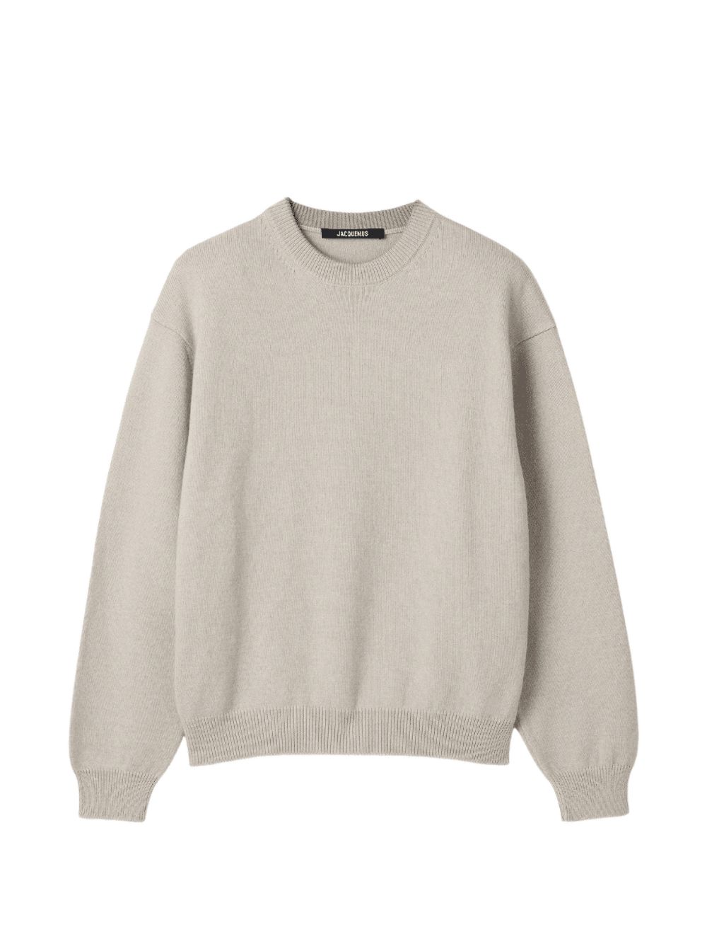 JACQUEMUS Maglione La Maille Moulin in lana merino beige
