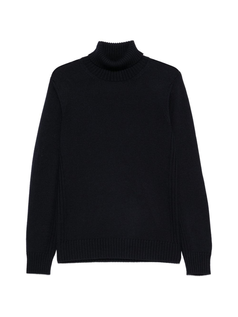 KANGRA Maglia nera a collo alto in lana vergine