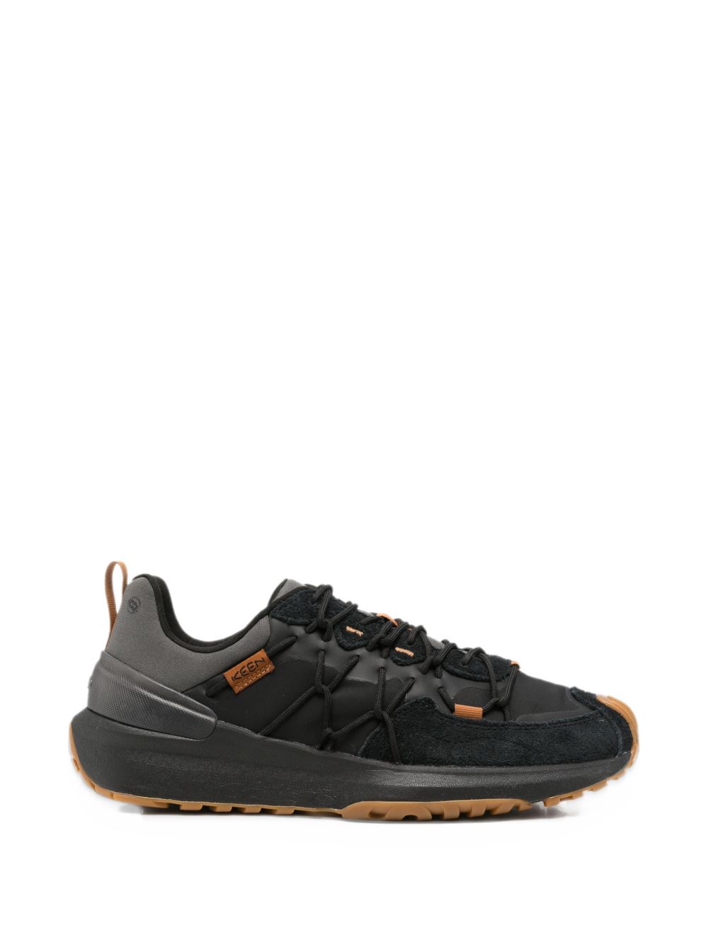 KEEN Sneakers Uneek Black in pelle scamosciata nera