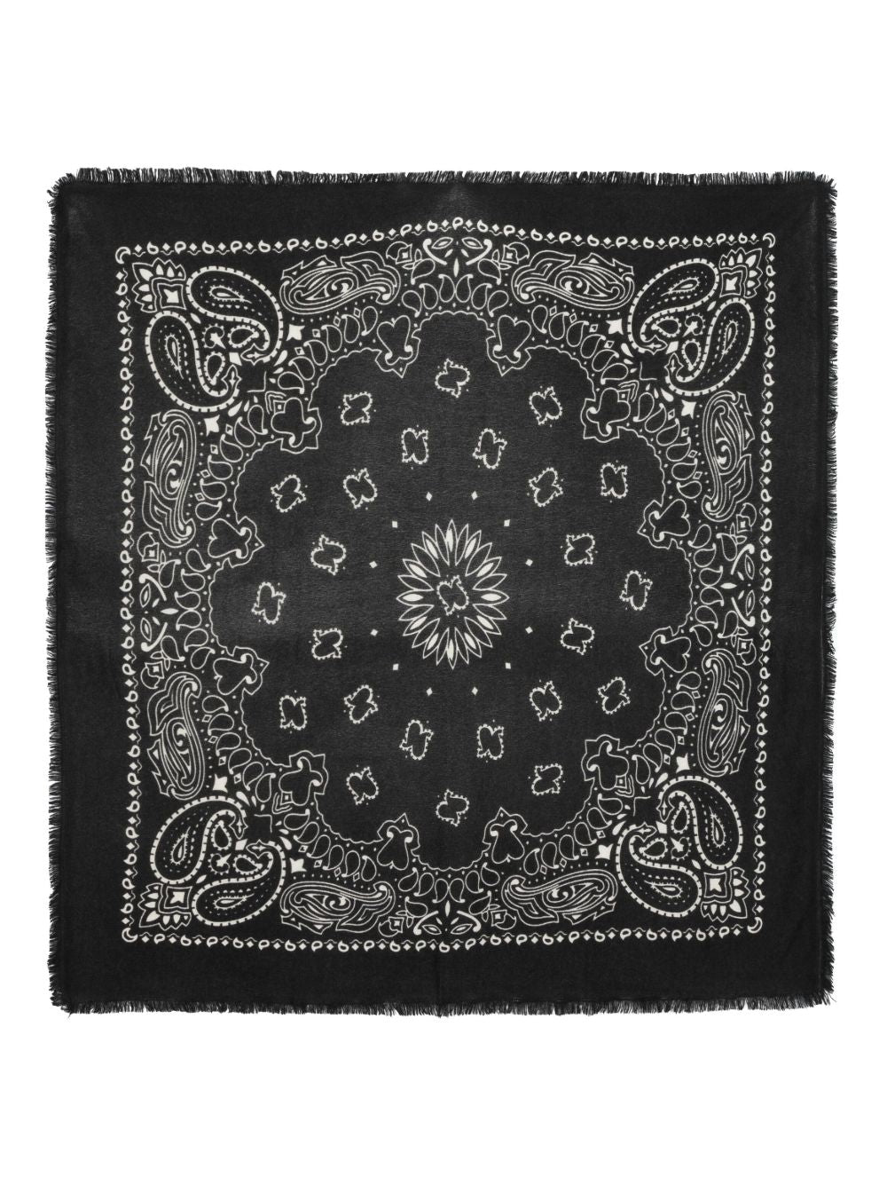 KUJTEN Bandana Hachiko grande in puro cashmere nero