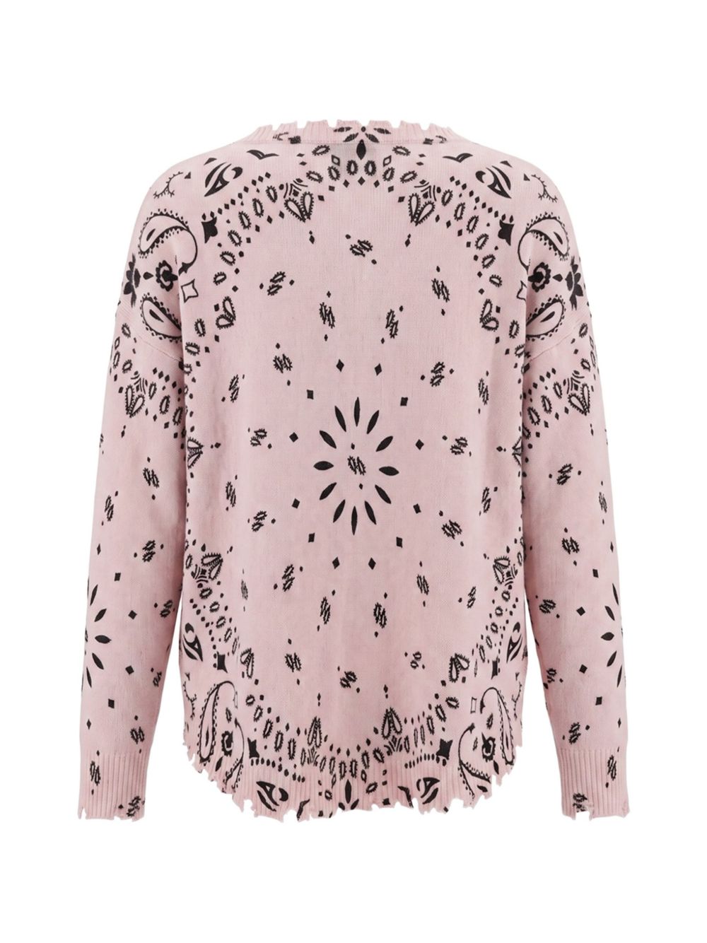 KUJTEN Maglia Mela Bandana in puro cashmere rosa