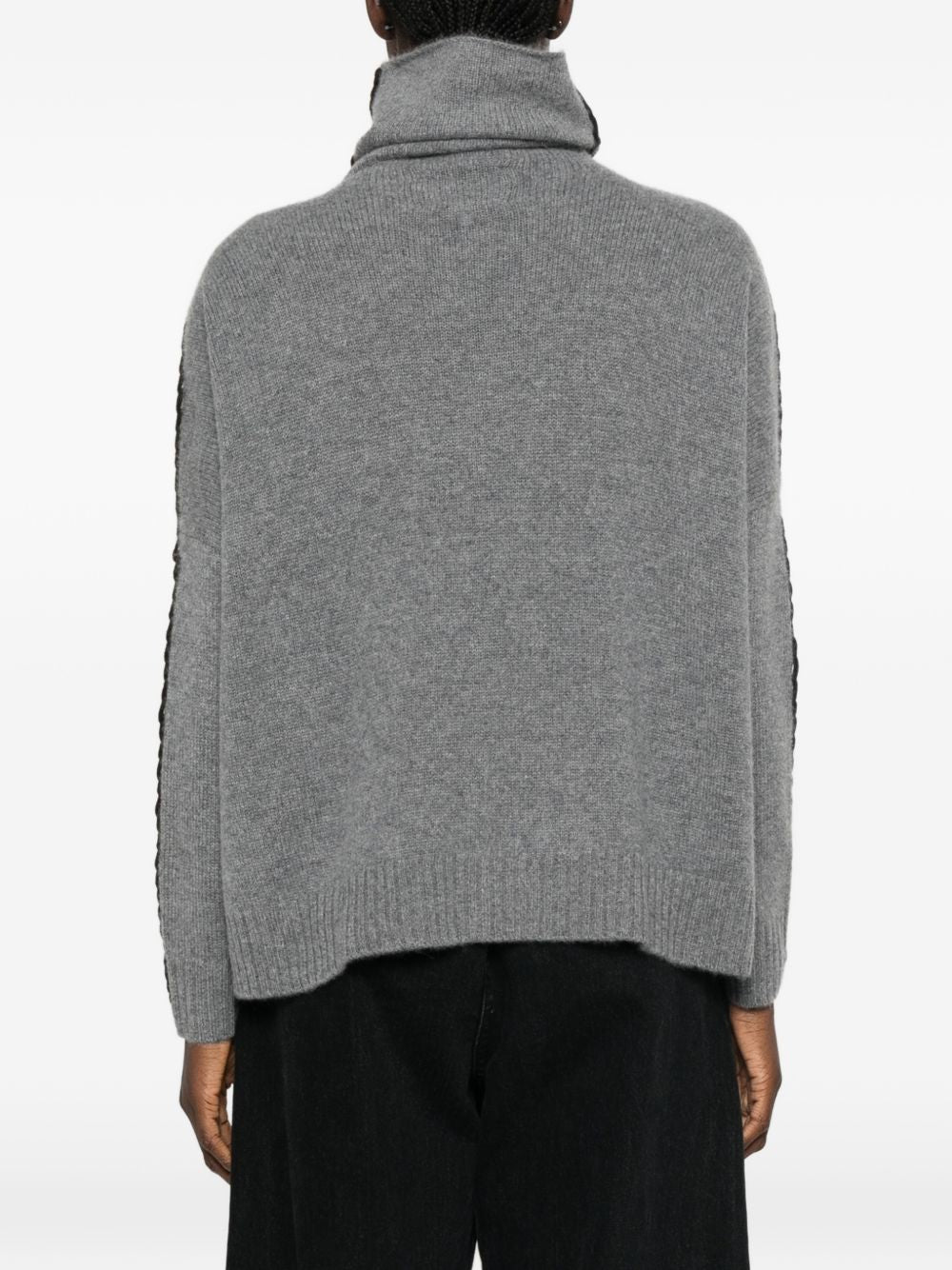 KUJTEN Maglia Thea in puro cashmere color antracite