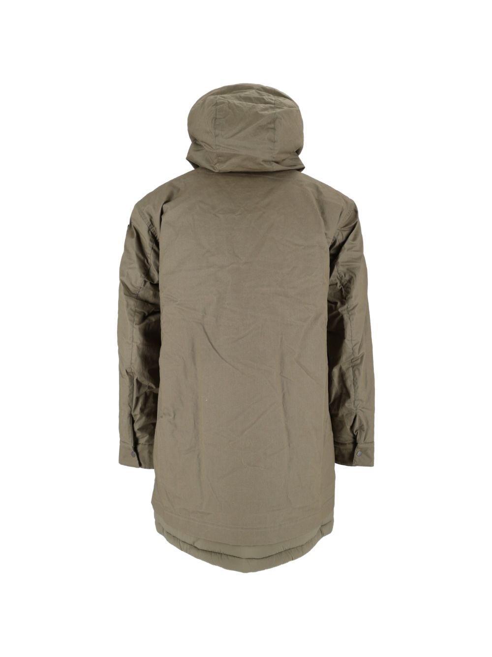 K WAY Parka medio da uomo verde pistacchio con cappuccio