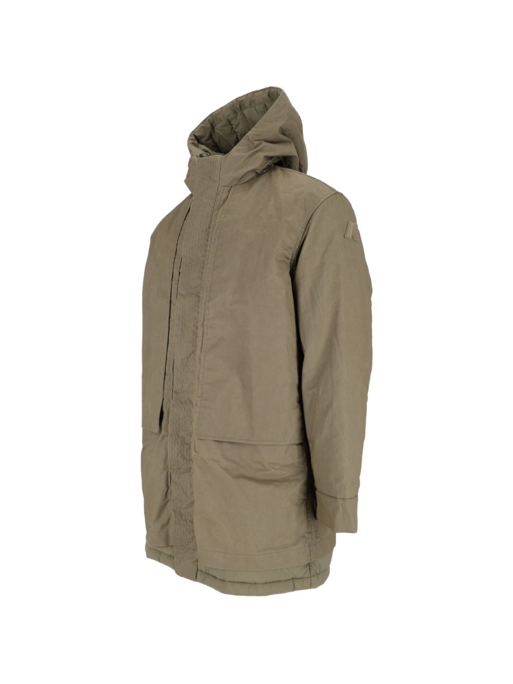 K WAY Parka medio da uomo verde pistacchio con cappuccio
