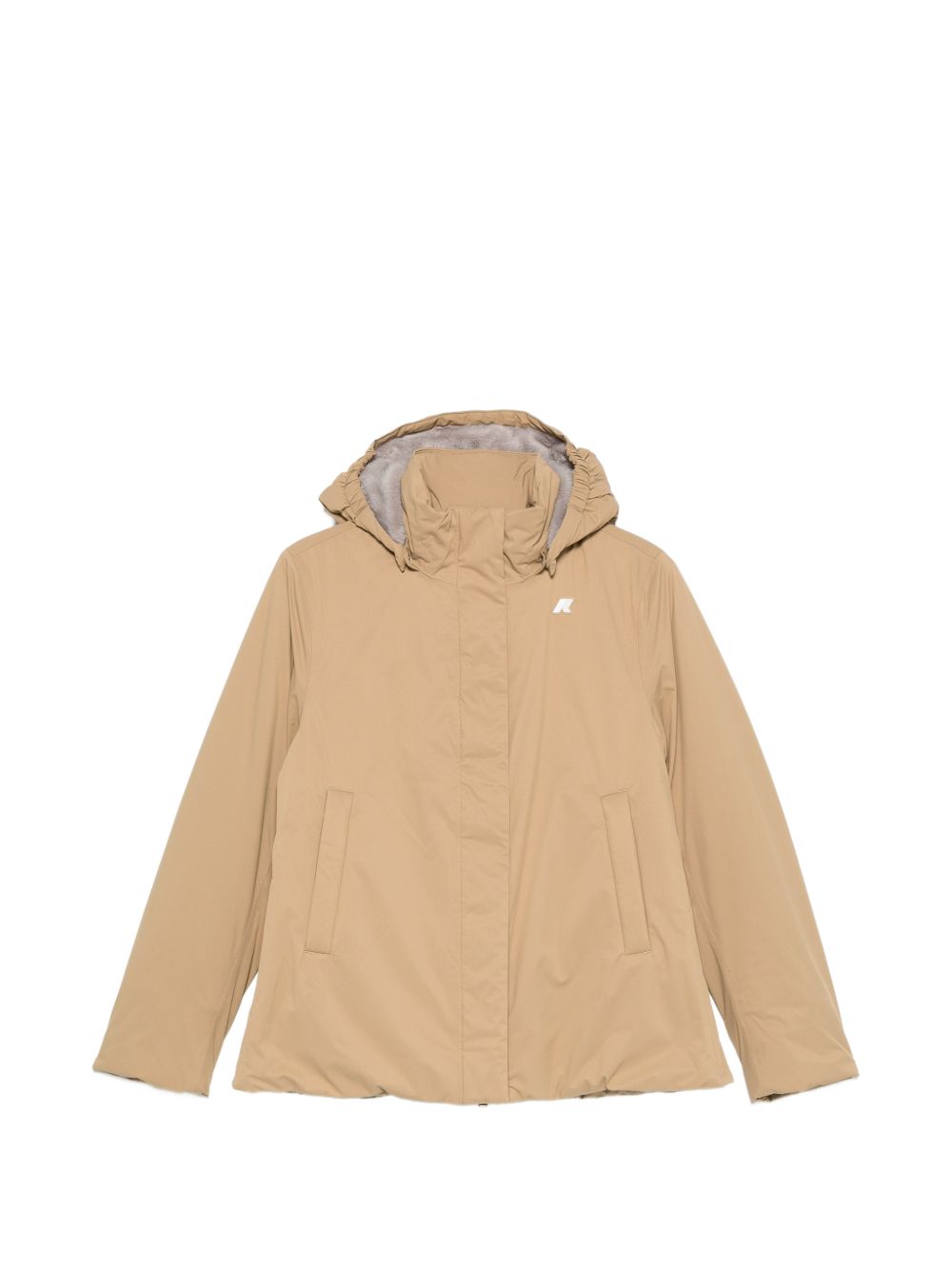 K WAY Giacca con Cappuccio Marlette Beige