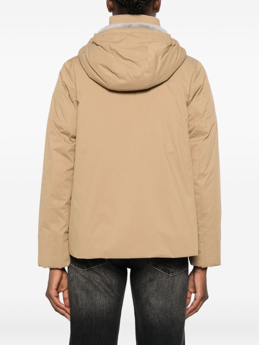 K WAY Giacca con Cappuccio Marlette Beige