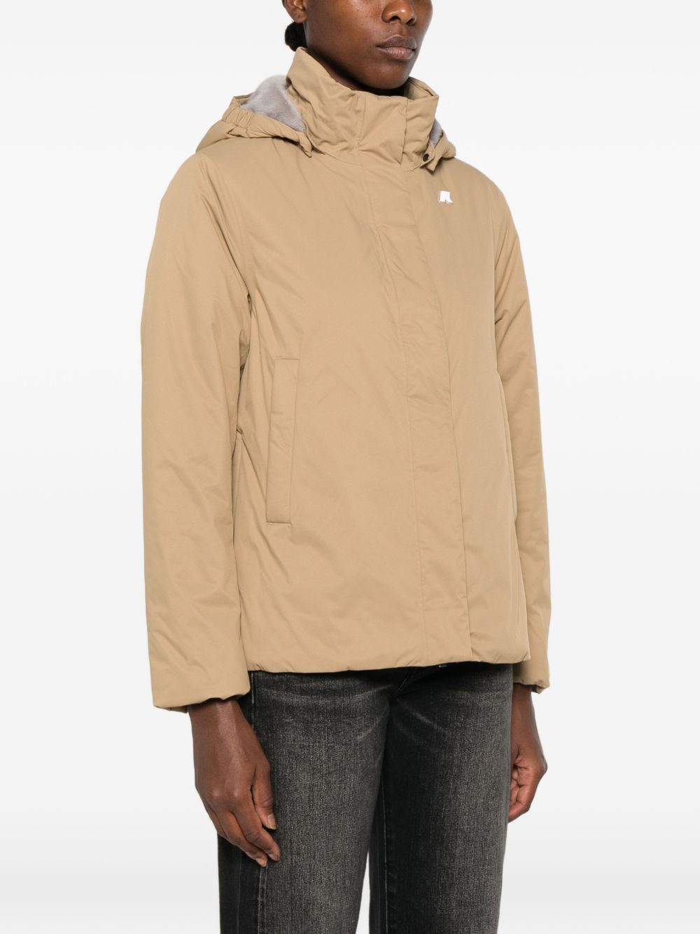 K WAY Giacca con Cappuccio Marlette Beige