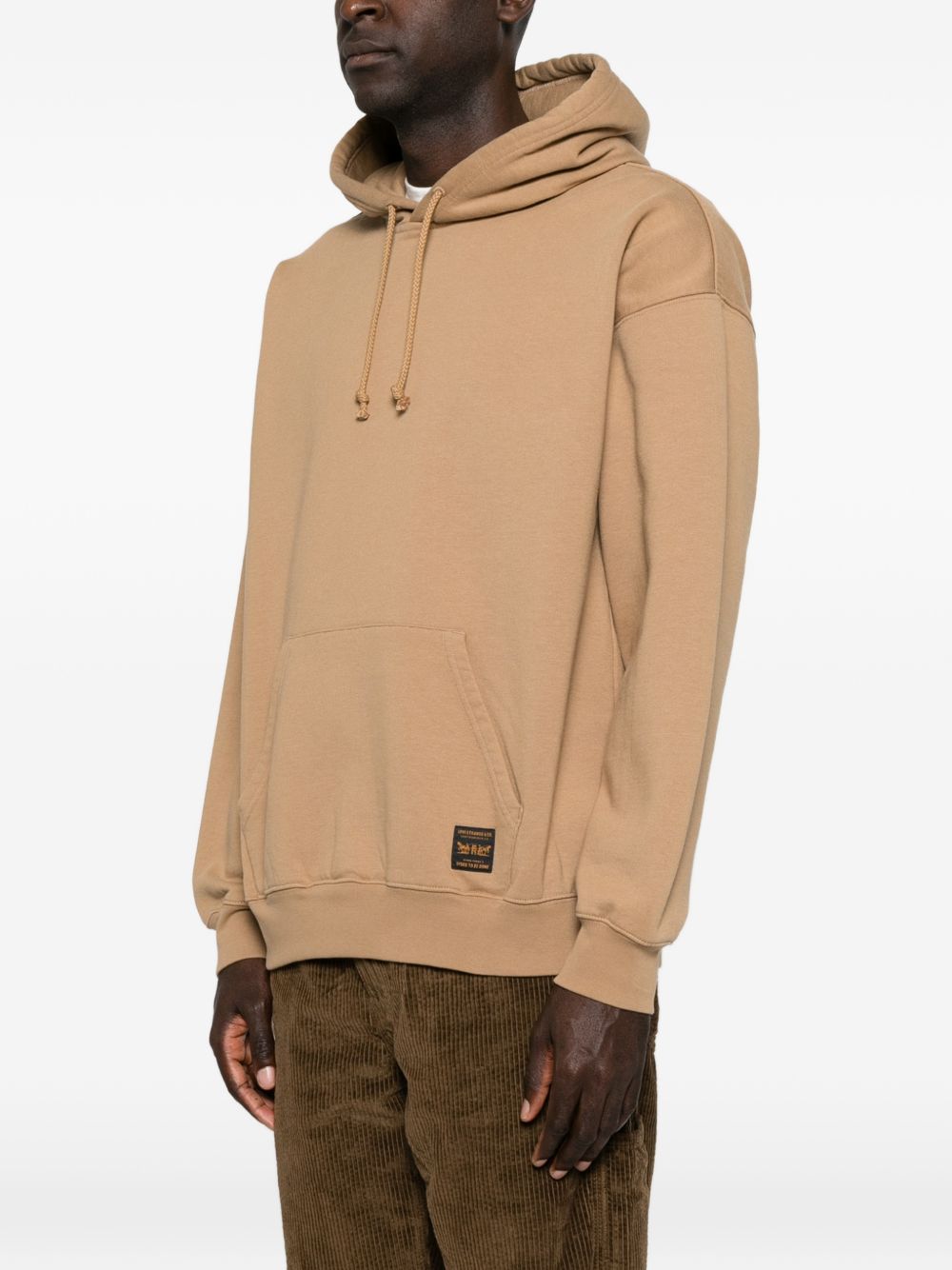 LEVIS Felpa con cappuccio color cammello