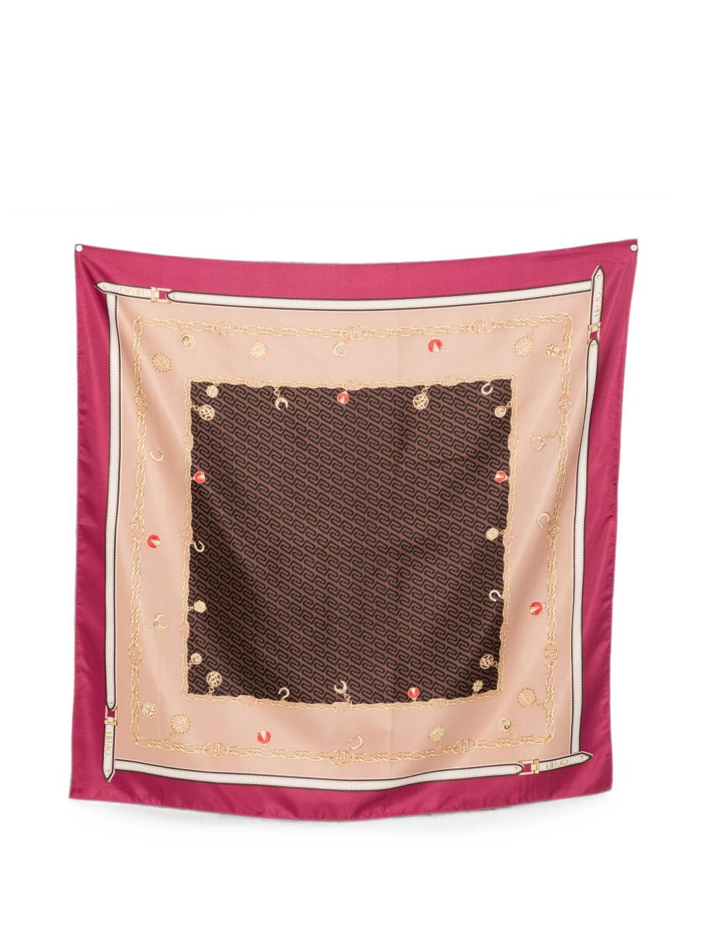 LIUJO Sciarpa foulard multicolore con stampa grafica