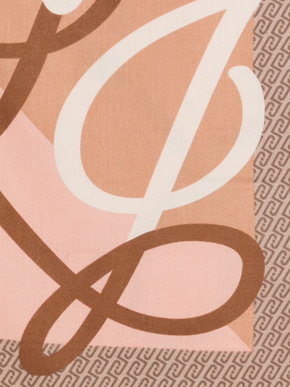 LIUJO Sciarpa color pastello in tonalità calde con design lettering