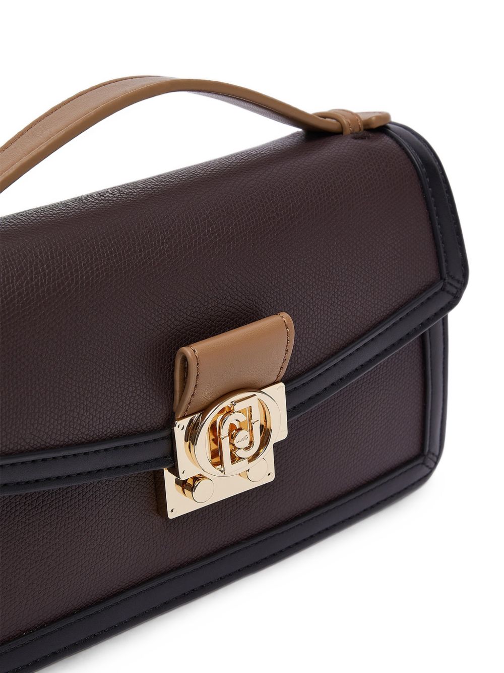 LIUJO Borsa a tracolla marrone scuro in ecopelle