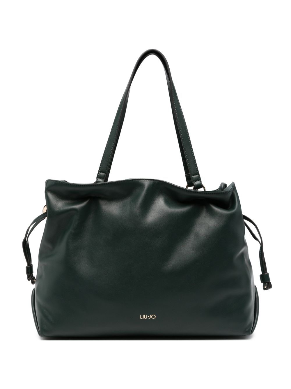 LIUJO Borsa a secchiello verde petrolio in simil-pelle